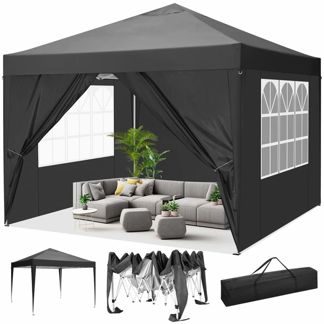 Pavillon WASSERDICHT Partyzelt Gartenzelt Faltpavillon UV-Schutz Fest 3x3m-3x6m