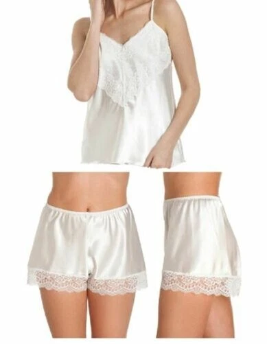 Top Caraco Simone Pérèle Nocturne - Satin Et Dentelle Noire - Taille 1 (FR36) - Neuf