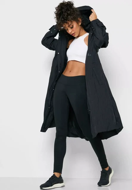 ADIDAS FM5184 WOMEN ATHLETICS Light Woven long Jacket black Size S