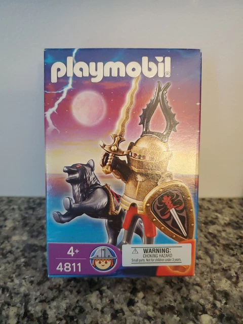 Playmobil Geobra 2008 - Chevalier Des Loups Avec épée - Réf 4811 - NEUF