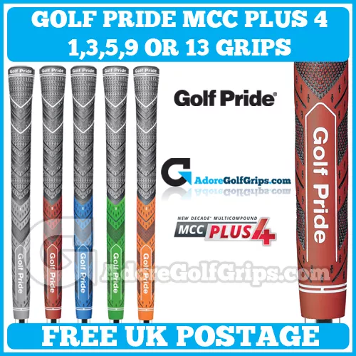 Golf Pride New Decade Multi Compound MCC Plus 4 Grips - Any Colour - Any Size