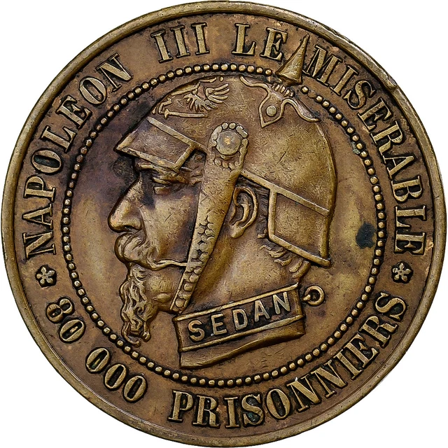 Médaille Française 1870 Sauveteurs De Seine-et-Oise - Laiton - Qualité Excellente - Occasion