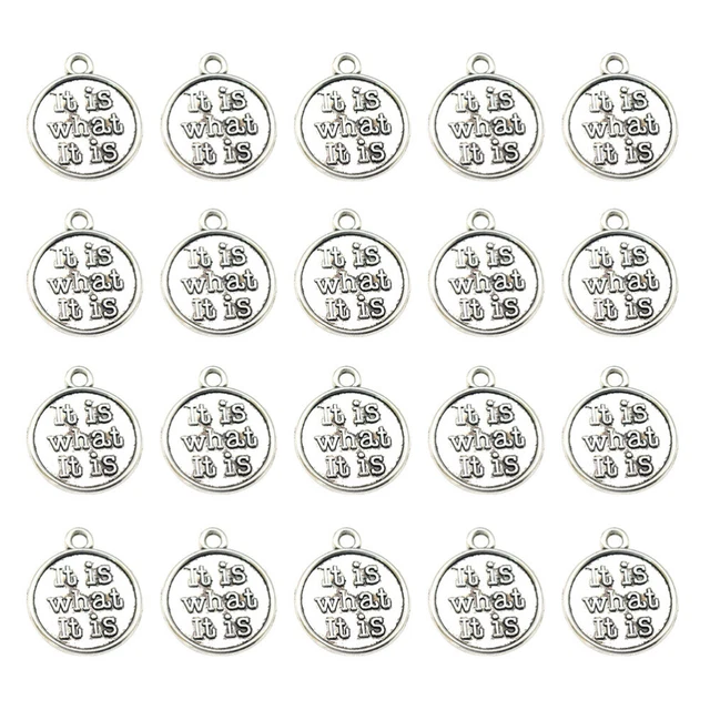 20 pcs Letters Connector Pendants Christmas Charm Pendant Alloy Letter Pendants