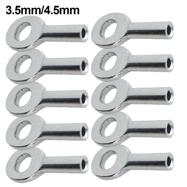 Lot De 10 Câbles En Acier Inoxydable Avec Manchons Aluminium Pour Serrure De Bagages - Sécurité Voyage