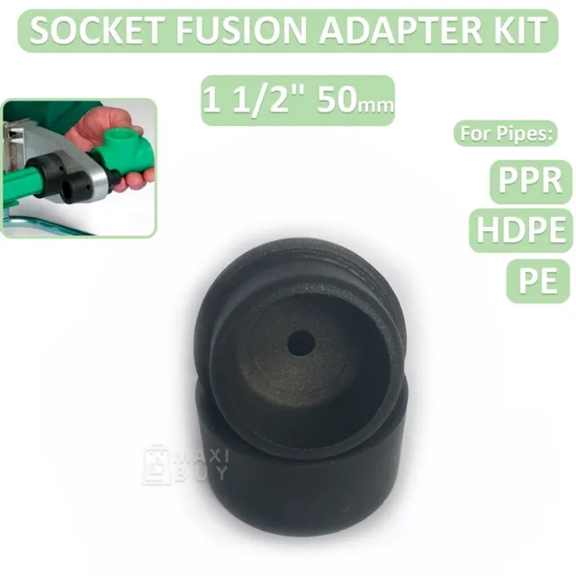 Socket Fusion Heating Adapter Set 1 1/2" 50 mm for Fusion Machine HDPE/PE/PPR v5