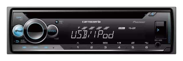 Carrozzeria Pioneer Auto Audio 1DIN CD/USB DEH-4600 USB Ipod IPHONE Aux Dsp Neu