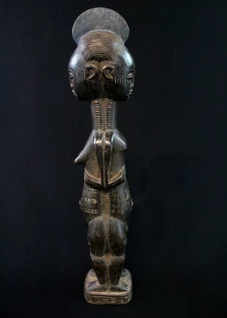 Arte Africana Africano tribal Estatua Kulango Koulango Djimini Janus - 47 CMS