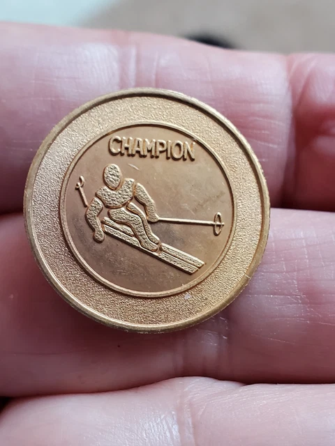 A Planters (Planters Nuts) Award - Ski Champion  1” Pin - Birks