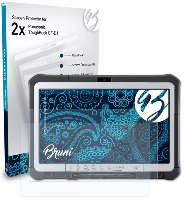 Bruni 2x Écran protecteur pour Panasonic ToughBook CF-D1 Protecteur d'écran