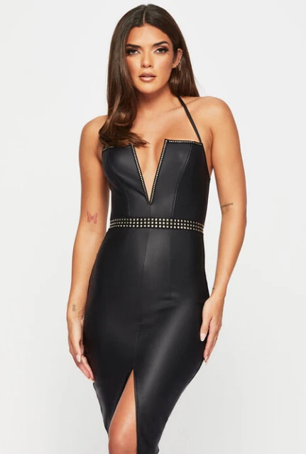 layered bodycon dress Nina Ricci Layered Bodycon Cutout Dress main image 1