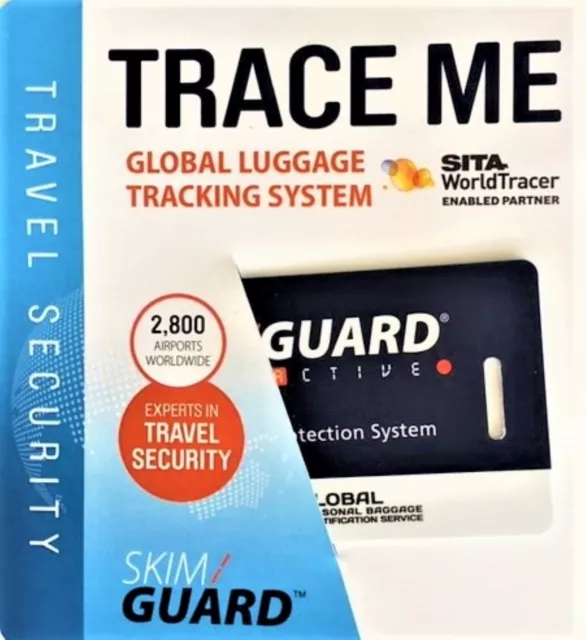 SKIM GUARD -TRACE ME  GLOBAL LUGGAGE TRACKING SYSTEM - Never lose your luggage