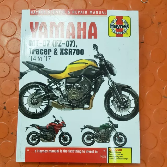 Yamaha MT-07, Tracer & XSR700 (14 to 17) Haynes Repair Manual (Paperback)