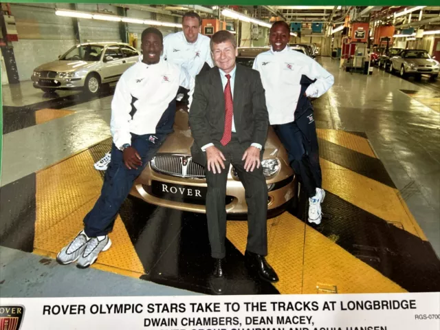 Rover Olympic Stars Inc 25 Car Promo Press Release Sales Photo Frameable