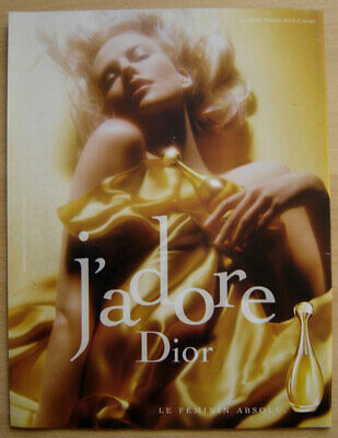 Publicité Papier Charlize Theron mannequin Parfum "J'adore" de Dior de 2019 