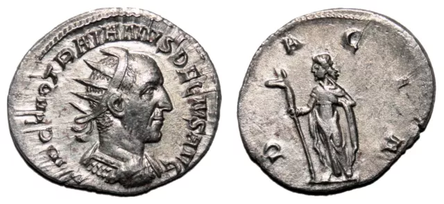 *AET* TRAJAN DECIUS AR Antoninianus. EF+/EF. Dacia.