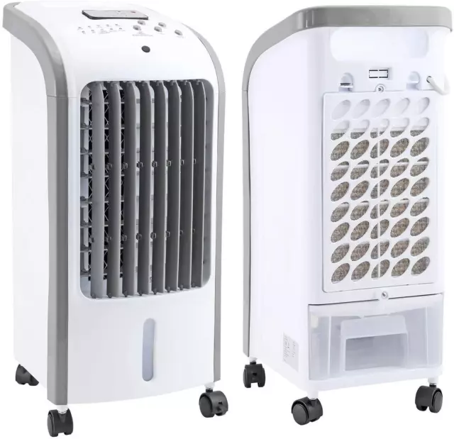 Portable Air Cooler Unit Fan Humidifier Timer 3 Settings Ac W/Remote