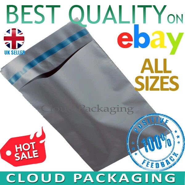STRONG GREY MAILING Bags Postal Poly Postage Self Seal Mixed Bags Full