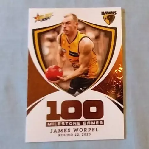 Select 2024 Milestone Card James Worpel Hawthorn