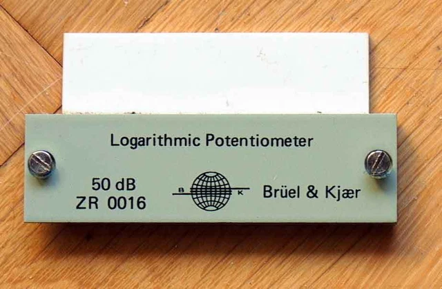 Potentiomètre Logarithmique Brüel & Kjaer Zr0003 - Occasion, Fonctionnel