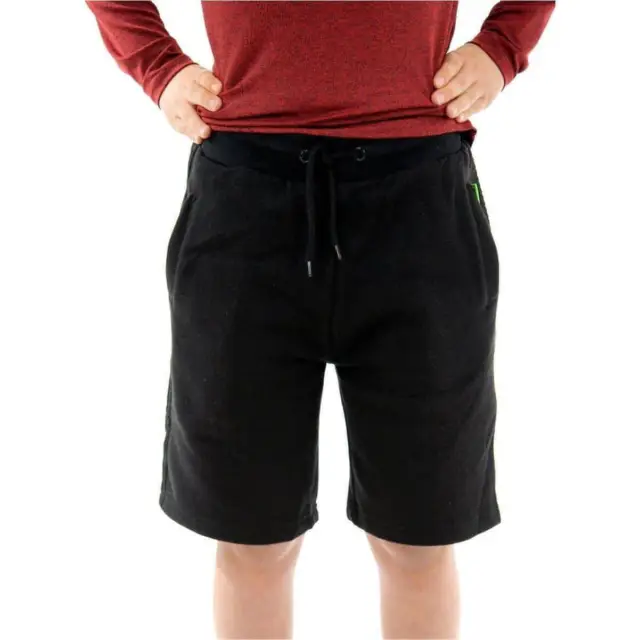 More Mile Fleece Boys Sweat Shorts - Black