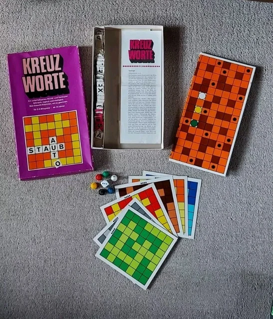 ORIG. DDR KREUZWORTE Brettspiel PIKO Sonneberg Kreuzworträtsel