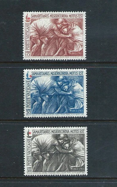 VATICAN _ 1964 'RED CROSS' SET of 3 _ MLH ___(821)