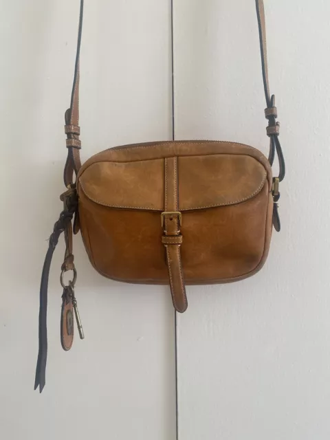 Fossil Small Tan Leather Bag