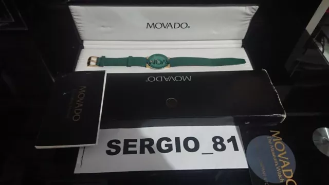 Movado Men's Gold Tone Museum Dial Quartz Watch 100% authentic