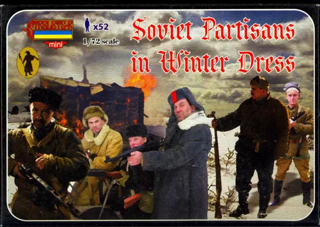 Strelets Models 1/72 SOVIET PARTISANS IN WINTER DRESS World War II Figure Set