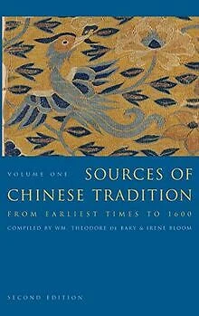 SOURCES OF CHINESE Tradition: Volume 1 (Introduction to As... | Livre ...