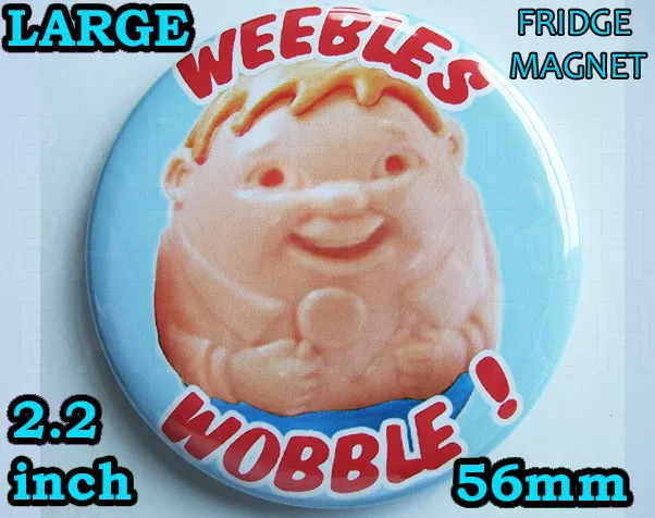 Weebles Wobble Round Fridge Magnet - Toy Classic!