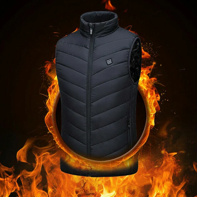 UK Body Warmer Gillet Mens Waistcoat Gilet Winter Warm Padded Quilted Sleeveless