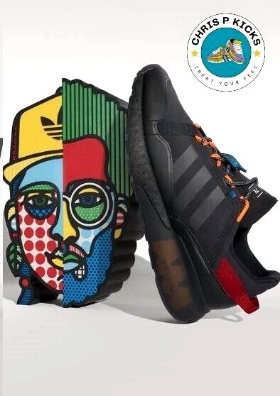 ADIDAS ORIGINALS ZX 2K Boost Pure Craig Karl Black Men's Shoes 
