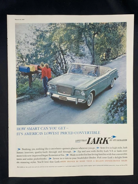 Magazine Ad* - 1960 - Studebaker Lark