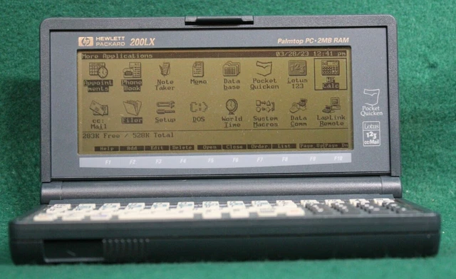 PC/タブレット PCパーツ 200LX PALMTOP HP F1021B PC Connectivity Pack HEWLETT PACKARD 1MB 