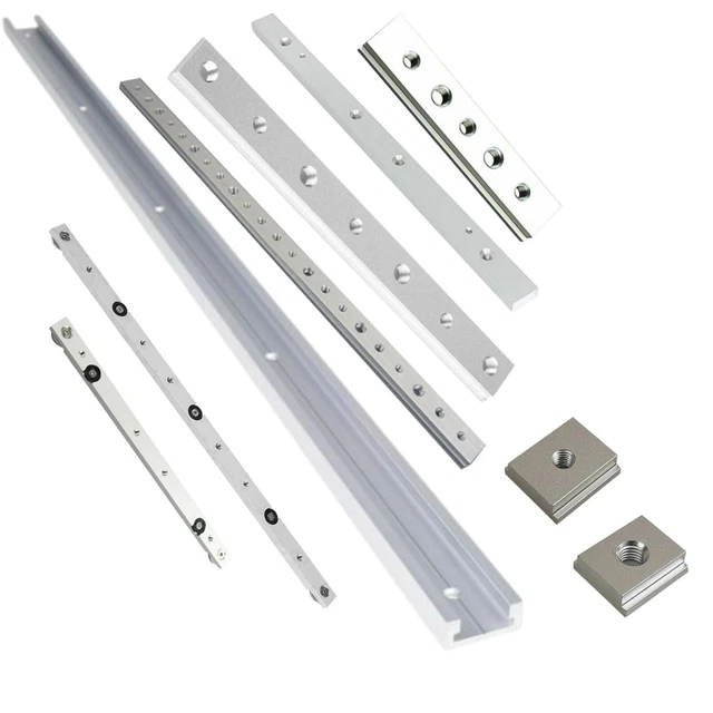 Laecabv Tipo 45 T-Ranura T-Track Soportes Deslizantes Para Perfil De Aluminio Diy T Ranura T Tracks Router Mesa Herramienta De Carpinteria