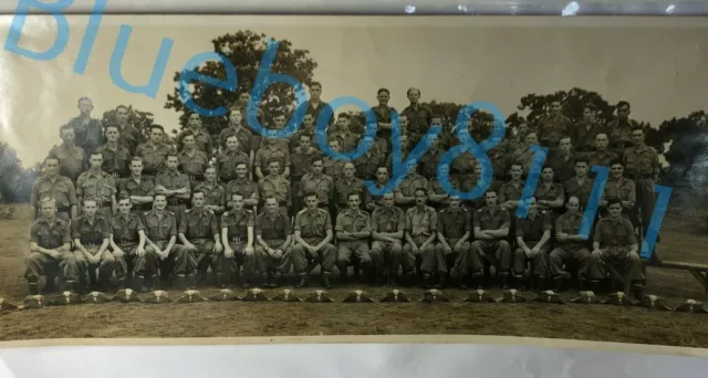 WW2 1/8th Battalion Lancashire Fusiliers Officers & NCO's Group photo India 1944