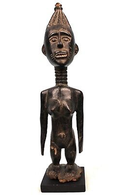Art African Arts First - Very Antique Fetish Koulango On Base - 36 CMS
