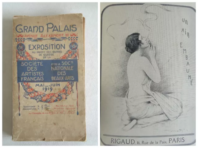 GRAND PALAIS Old 1919 exhibition catalogue for the benefit of works of war
