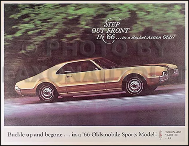 1966 Oldsmobile Sports Models Sales Catalog Toronado 442 Starfire Olds Brochure