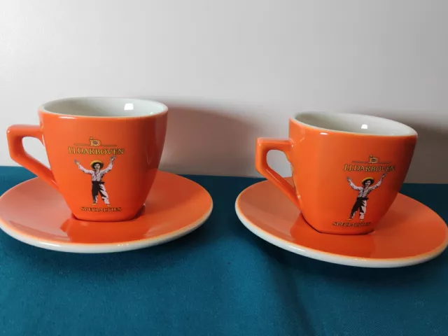 Seltmann Weiden2 Espressotassen mit Untertassen Darboven Orange