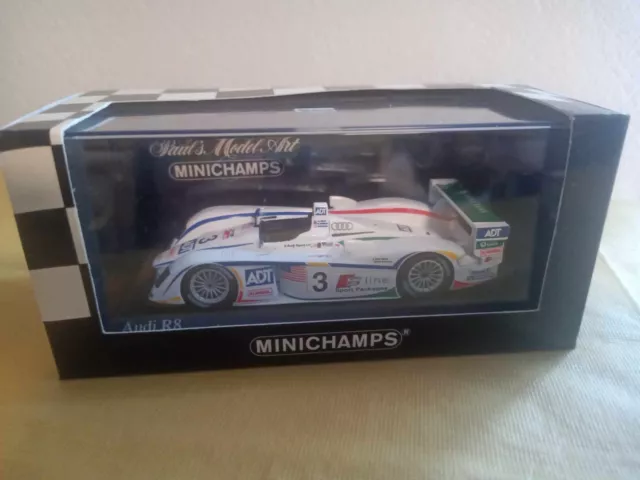 Modellautos Minichamps 1:43  AUDI R8 24h Le Mans 2005 Kristensen,Lehto,Werner