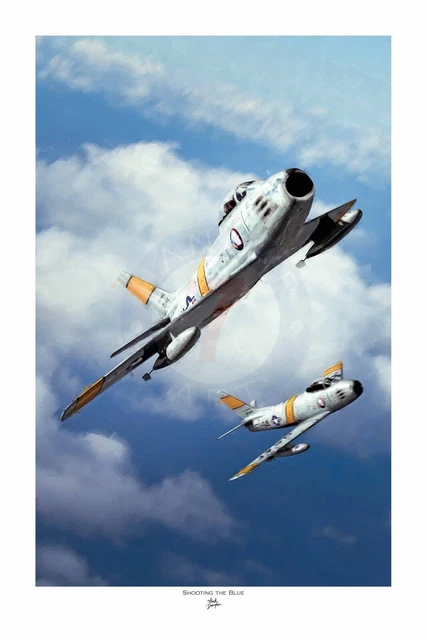 Publicité Imprimée Vintage F-86 Sabre Jet Byrojet 1983 - Décoration Murale Art éphémère
