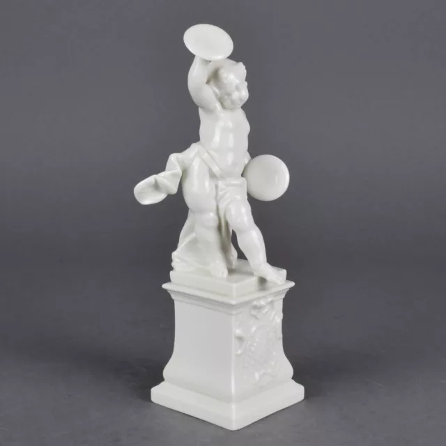 Nymphenburg Franz Anton Bustelli Putto mit Schlagbecken Musiker Figur figure