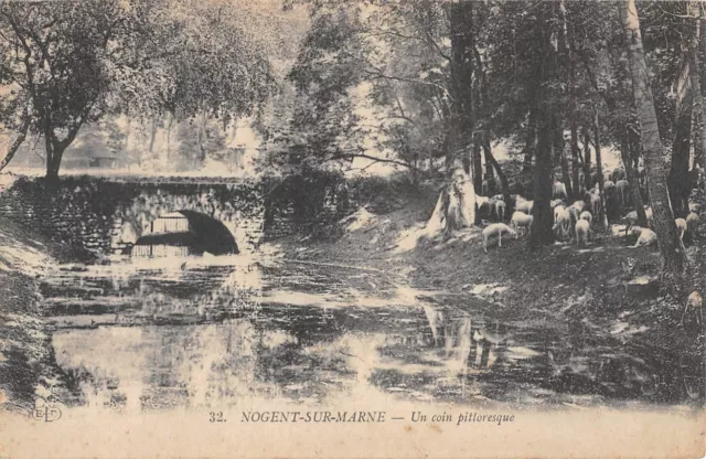 Cpa 94 Nogent Sur Marne / A Picturesque Corner