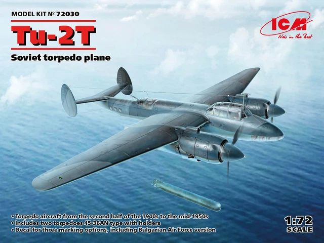 (ICM72030) - ICM 1:72 - Tu-2T, Soviet Torpedo Plane