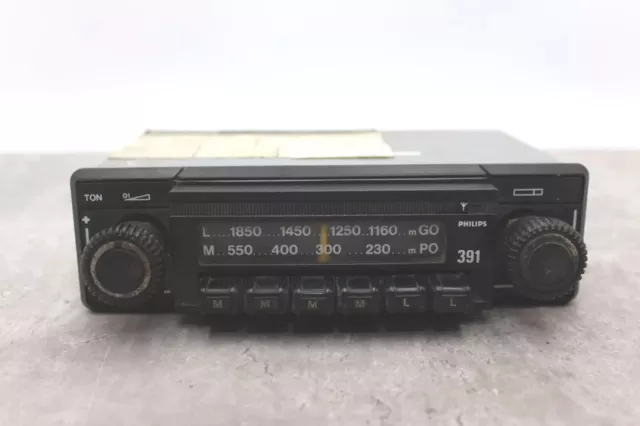 Vintage Philips Radio Receiver 391 klassische Autoradio ungetestet 1960er 1970er Jahre