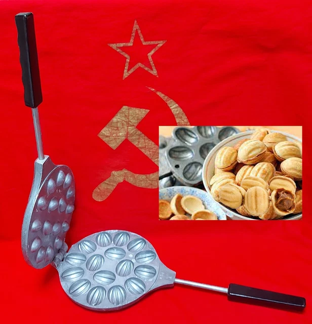 Oreshnitsa Oreshki Russian Mold form for cooking Sweet Meta Nuts Cookie Pastry