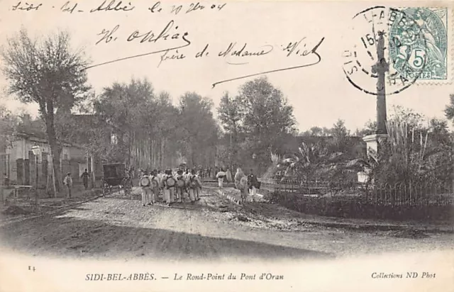 Algérie - SIDI BEL ABBES - Le rond-point du Pont d'Oran