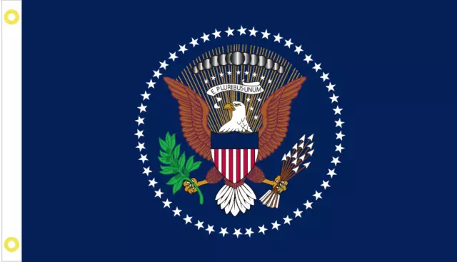 ''Presidential Seal' (Usa) Flag 100% Polyester 3' X 5' Feet With Metal Eyelets